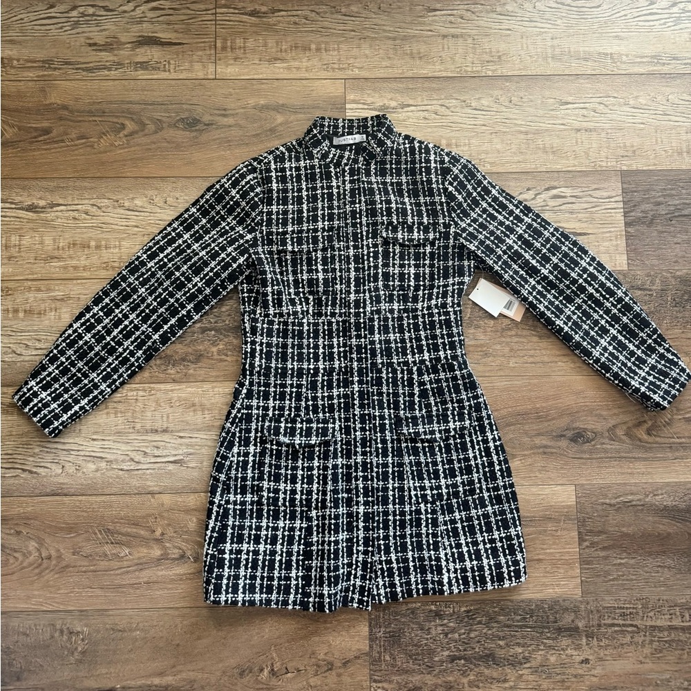 JustFab Coat Mini Dress